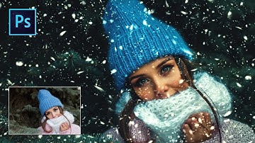 How to Create Snow in Photoshop cc 2017/2018 | Fake Snow in Photoshop