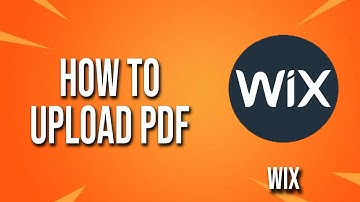 How To Upload Pdf Wix Tutorial