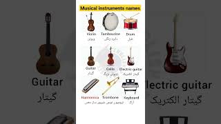 Top Music Instruments English Vocabulary with Pictures