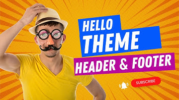 How to Make Free Header and Footer in Hello Elementor Theme