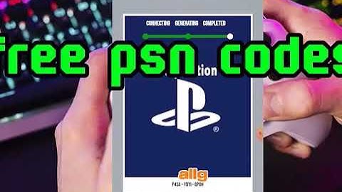 Free PSN codes new method ps4 pa5 (easy 100% work)