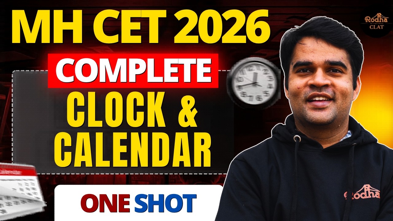 Master Clocks One Shot | Logical Reasoning for CLAT 2027 & MH CET Law ...