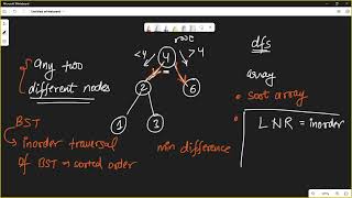 Minimum Distance Between BST Nodes | Intuitive Solution | LeetCode