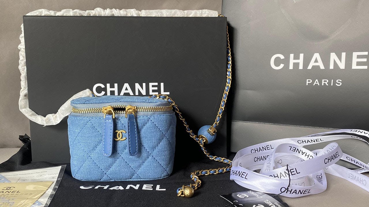 Chanel Mini Denim Pearl Crush Vanity Bag Review From Supkicks