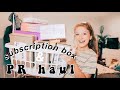 PR + subscription box unboxing haul! ll jade benward