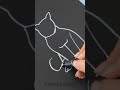 Simple Cat Drawing ✍️ 🐱#shorts