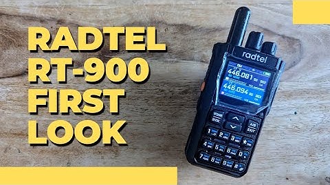 Radtel RT-900 8W ham radio first look. HF, Airband, CB, Bluetooth.