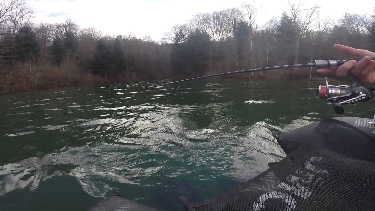 Pêche du brochet et de la perche en hiver en float tube n°20 | GoPro HD