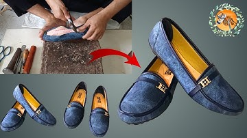 Making HANDMADE Beautiful Women Ballet Shoe With Simple Tools