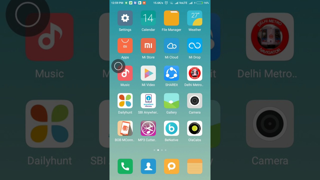 How to add quick ball feature on screen as shortcut