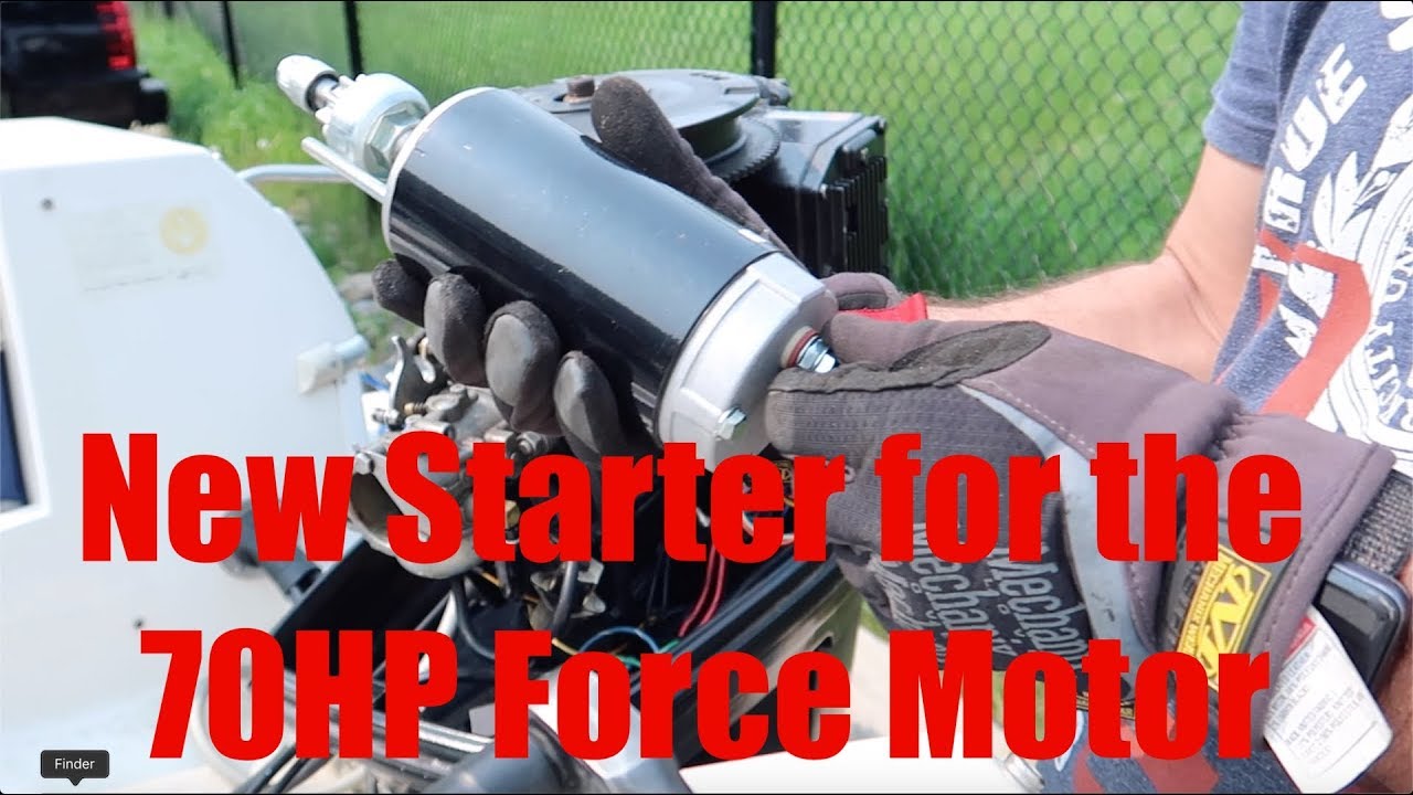 Changing the Starter on a 70HP Force Motor YouTube