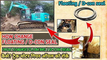 How change floating seal of Kobelco travelling drive|Excavator D-con seal change|@RoadTechChain