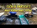 Gold Prospecting NC and Totals for February