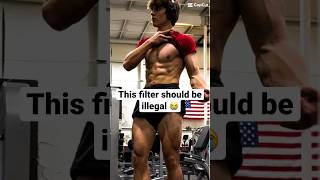 You NEED to try this filter on your gym pics! #fitness #gym #motivation #gymmotivation #zyzz screenshot 4