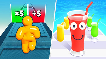 Satisfying Mobile Games 2023 - Tall Man Run, Juice Run, Going Balls, Battery Run, Long Neck Run...