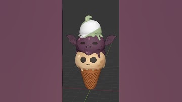 Ice-cream 3d Model #blender #blender3d #cute