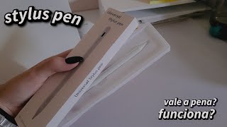 caneta touch universal stylus teste + unboxing 🖋️ ✴️  || realmente funciona?! vale a pena?!