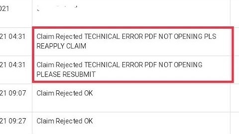 claim rejected technical error pdf not opening pls reapply claim 2022