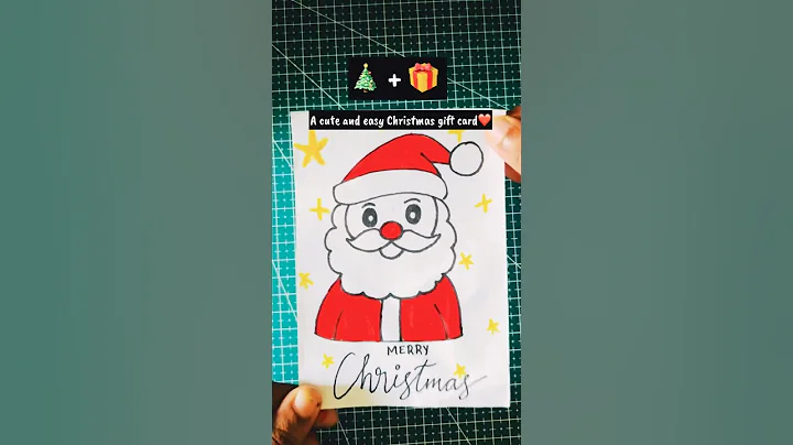 😍Cute Christmas Card#viral#diy #christmas#ytshorts#shorts#trending How To Make Christmas card Day26