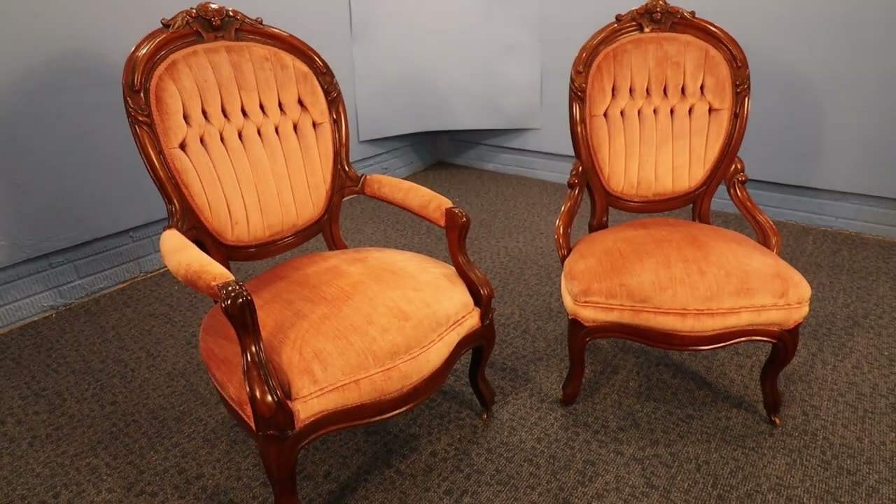 Stunning Recoco Revival "His and Hers" Chairs