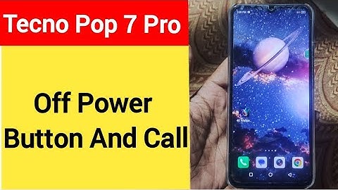 How to turn off power button and call, Tecno Pop 7 Pro me power button and call off kaise karen