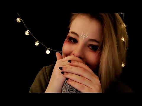 ASMR | cupped deep ear whispering - very bassy, breathy, tingly - Divi's Diary #2?