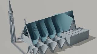 Felix Candelanın Meksikadaki Modern Gotik Kilisesi Iglesia De La Medalla Milagrosa