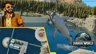 Building a Massive Three‑Species Lagoon | Megalodon, Ichthyosaurus & Attenborosaurus (JWE3)