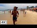 Copacabana Plajı'nda Yürüyüş | Rio de Janeiro, Brezilya | 【4K】 2021 🇧🇷~339