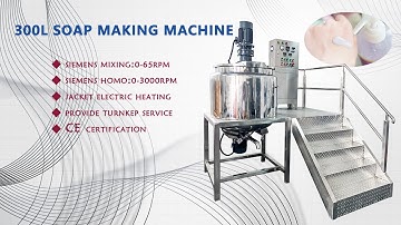 Hone Machinery- 300L Hand Soap Making Machine, Liquid Detergent Mixer Dishwash Maker