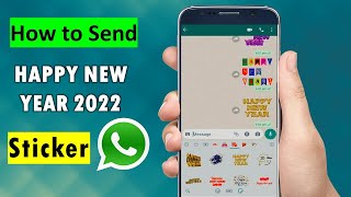 How to Send Happy New Year 2022 Sticker in WhatsApp on Android screenshot 5