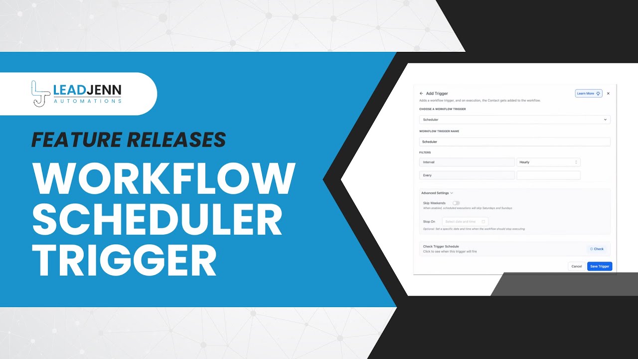 Workflow Scheduler Trigger - YouTube