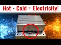 Free energy from air temps thermoelectric generator  teg