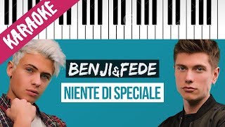 Vignette de la vidéo "Benji & Fede | Niente Di Speciale // Piano Karaoke con Testo"