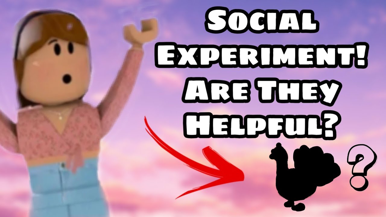 Social Experiment Are They Helpful Roblox Adopt Me Read - adopt me social experiment roblox