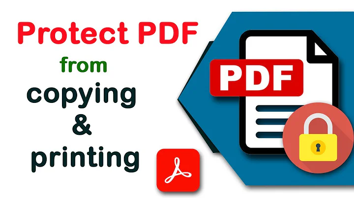 How to protect pdf file from copying and printing in Adobe Acrobat Pro DC