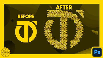 How To Fill A Logo/Shape With Text | Adobe Photoshop