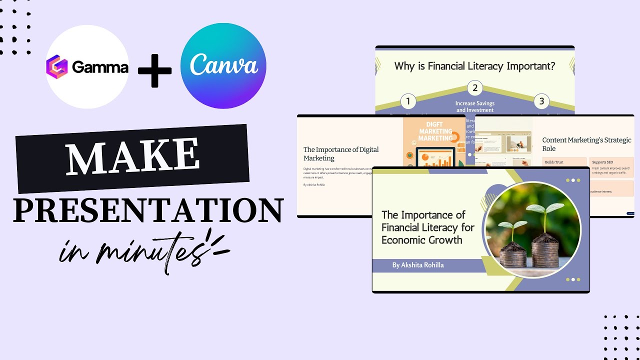 Create Stunning Presentations with Canva & Gamma AI | Easy Tutorial for ...
