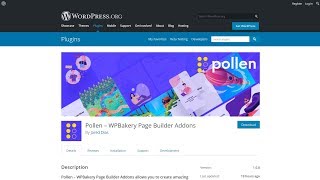 How To Install Pollen WordPress Plugin - WPBakery Free Addons