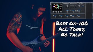 BOSS GX-100 // 20 Awesome Guitar Riffs [All Tones, No Talk]