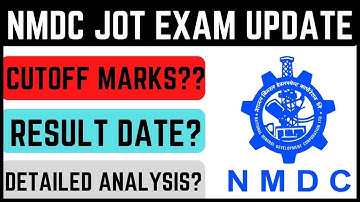 NMDC JOT Exam Cutoff Analysis & Result Date !! #NMDCJOTCUTOFFMARKS #NMDCCUTOFFMARKS #NMDCJOTCUTOFF