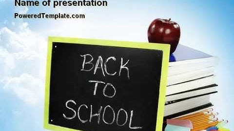 Back To School Activities and Crafts PowerPoint Template by PoweredTemplate.com