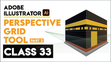 Adobe Illustrator Training | Perspective Grid Tool (Part 2) | Class 33 Urdu/Hindi