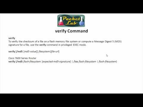 Cisco IOS MD5 File Verification