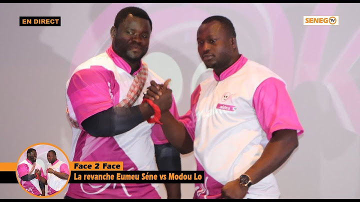 En direct le Face à face Modou Lô vs Eumeu Sène