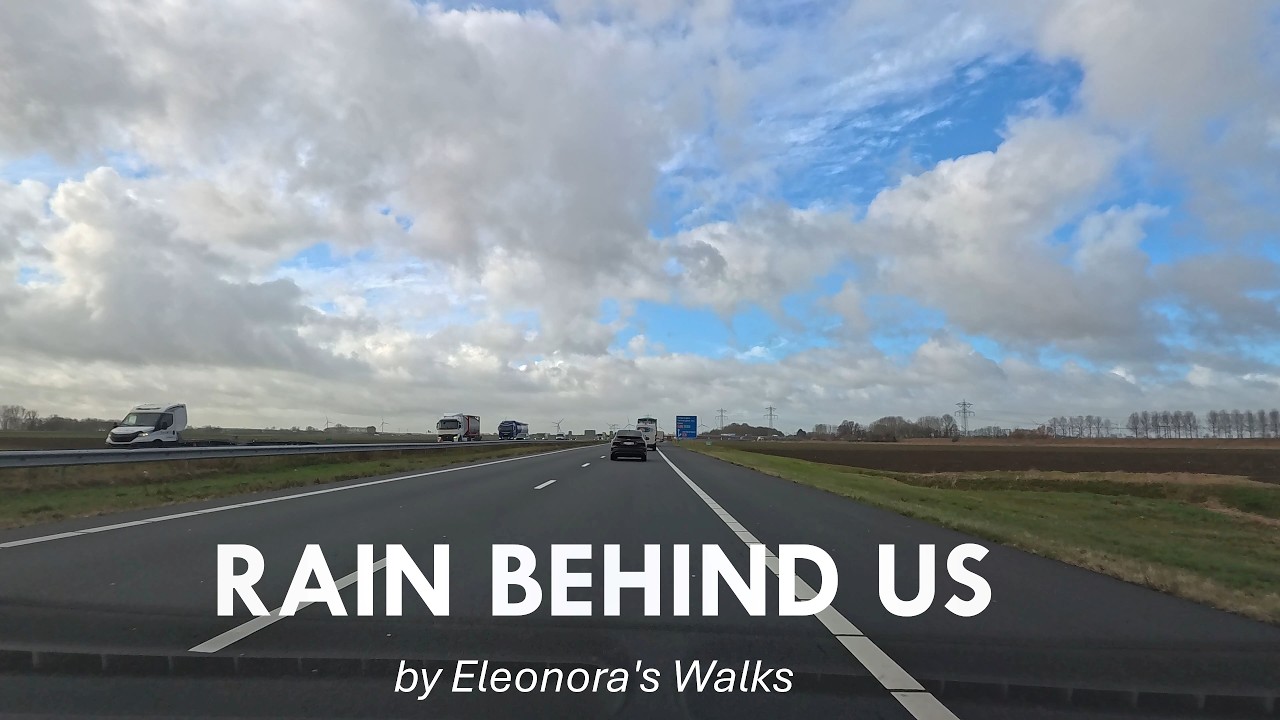 Rainy Drive from The Hague to Antwerp | Belgium Trip Begins (1h 45m)