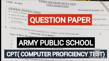 APS CPT QUESTION Paper|| ARMY PUBLIC SCHOOL INTERVIEW QUESTIONS||