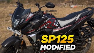 Honda Sp125 Full Modification New Headlight Engine Guard Stickers