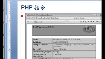 PHP+MySQL 教學:CH03 PHP 入門 1