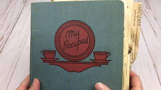 Part 1 | Flip Through | Vintage Junk Journal-Style Recipe Book | October 2020
